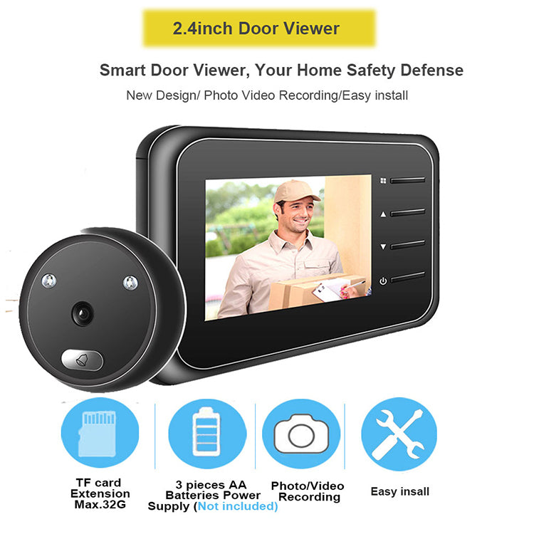 Видеоглазок Для Входной Двери С Фото Записью И Звонком / Комплектующие для монтажа домофона