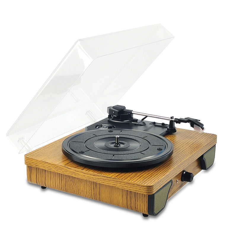 Проигрыватель Виниловых Пластинок Bluetooth С Динамиками 3-скоростной Портативный Поворотным Столом