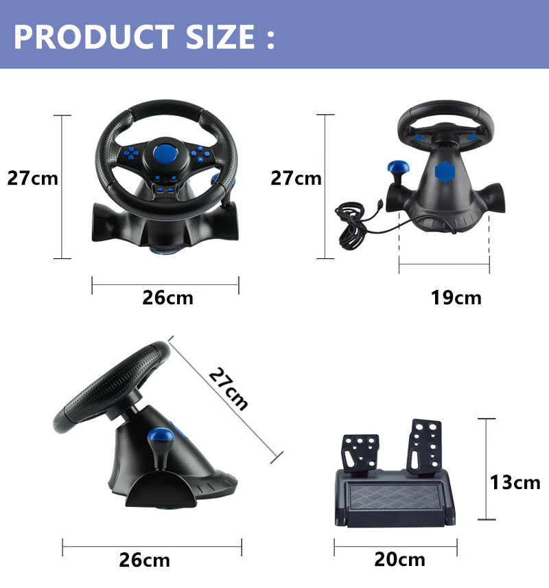 Руль Игровой Для Компьютера Совместимость С Переключатель, Xbox 360/One,PS4, PS3, Android