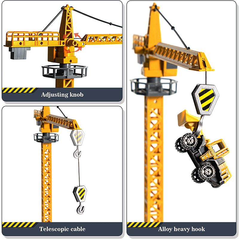 Набор детских машинок спецтехники (строительный набор): бетономешалка (автобетоносмеситель), самосвал, экскаватор, фронтальный погрузчик трактор