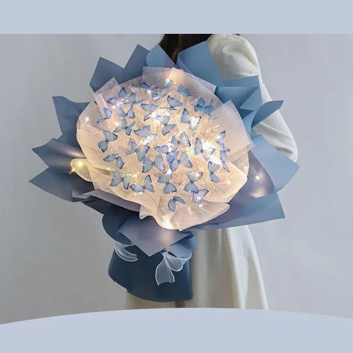 Букет Из Бабочек Светящийся