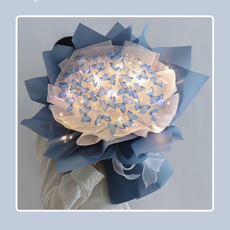 Букет Из Бабочек Светящийся