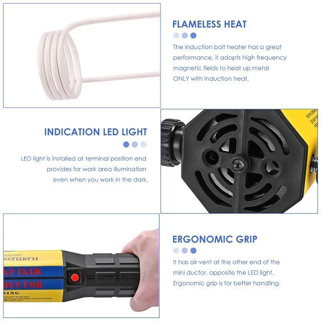 Индукционный Нагреватель Болтов 1000 Вт Портативный Мини