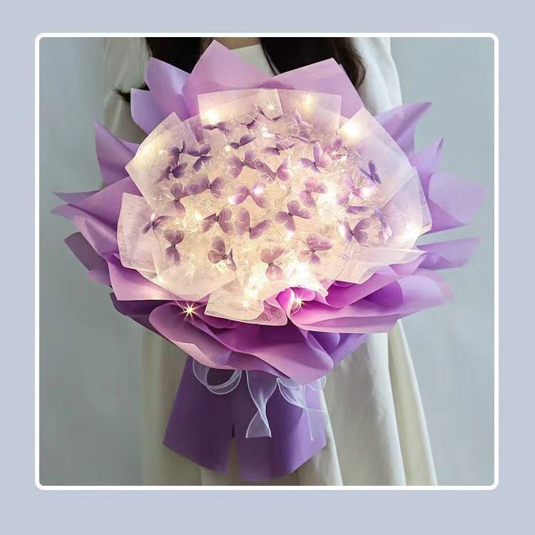 Букет Из Бабочек Светящийся