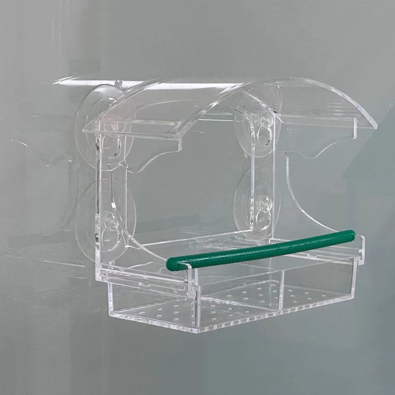 Кормушка Для Птиц На Окно Прозрачная На Присосках