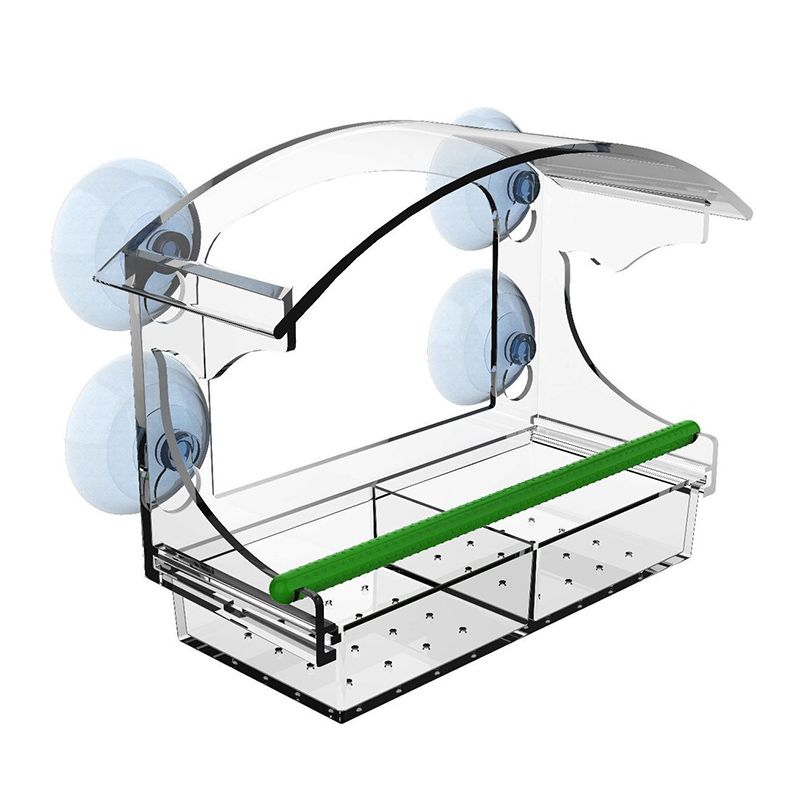 Кормушка Для Птиц На Окно Прозрачная На Присосках