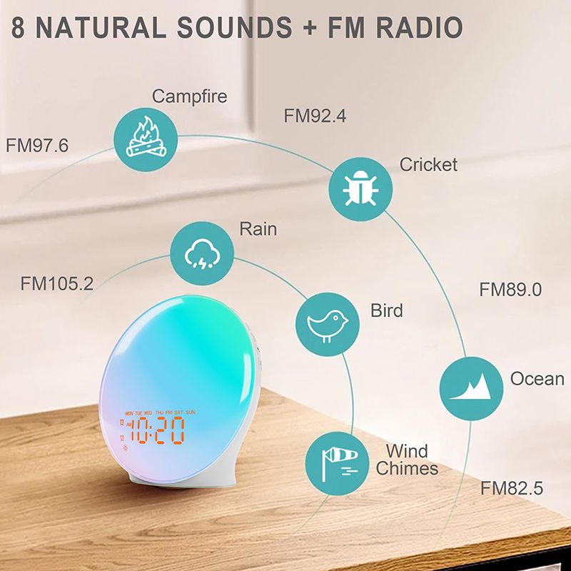 Световой Будильник С Имитацией Рассвета