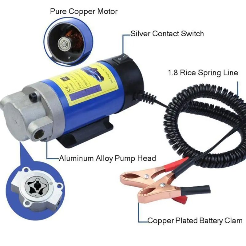 Насос Для Откачки Масла Через Щуп Перекачки Топлива 24v
