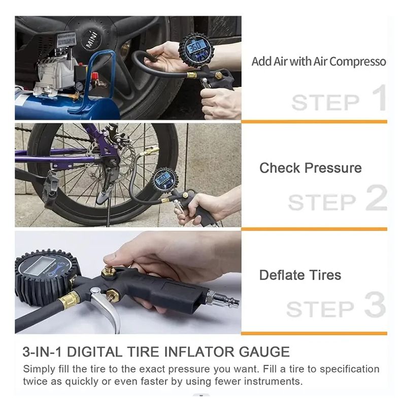 Пистолет Для Подкачки Шин С Манометром