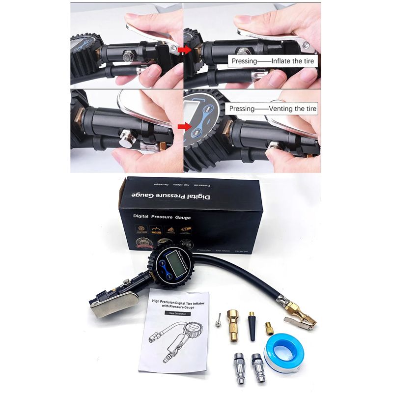 Пистолет Для Подкачки Шин С Манометром