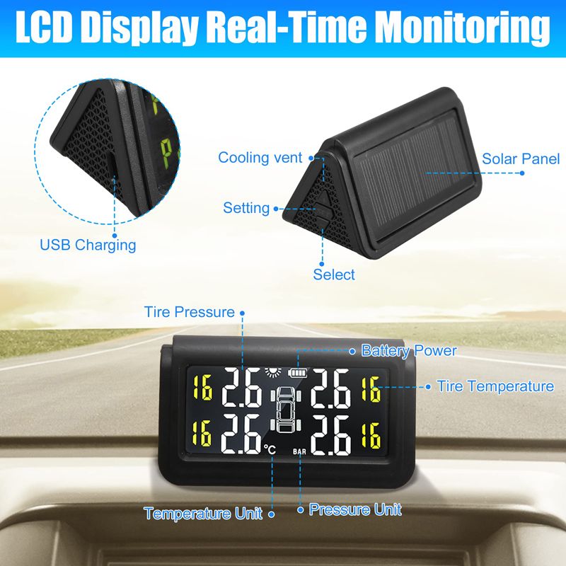 Манометр Автомобильный Для Шин Цифровой Электронный