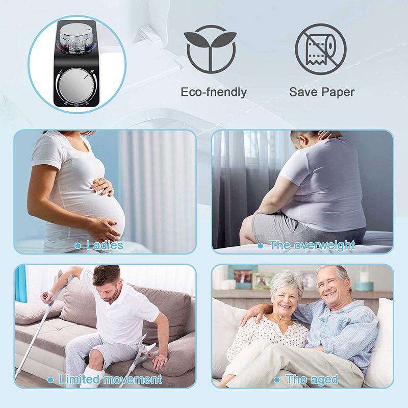 Биде Приставка Для Унитаза Левая С Горячей Водой Гигиеническим Душем Подогревом Воды