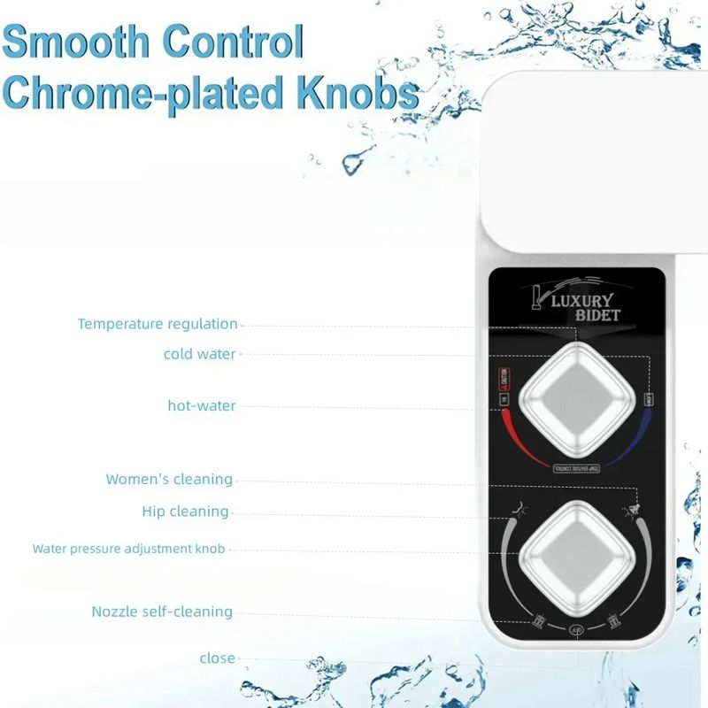 Биде Приставка Для Унитаза Левая С Горячей Водой Гигиеническим Душем Подогревом Воды