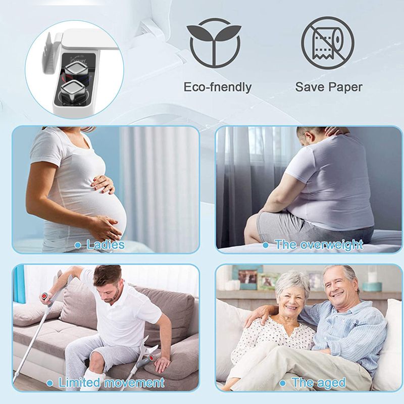 Биде Приставка Для Унитаза Левая С Горячей Водой Гигиеническим Душем Подогревом Воды