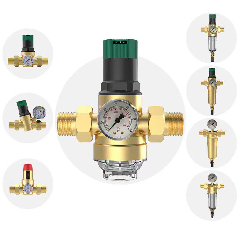 Редуктор Давления Воды 1/2 С Манометром