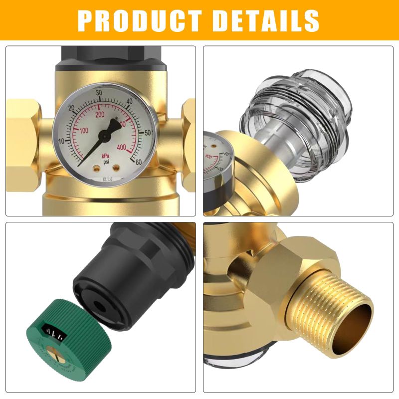 Редуктор Давления Воды 1/2 С Манометром