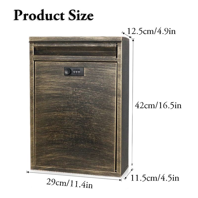 Почтовый Ящик Уличный Металлический С Замком