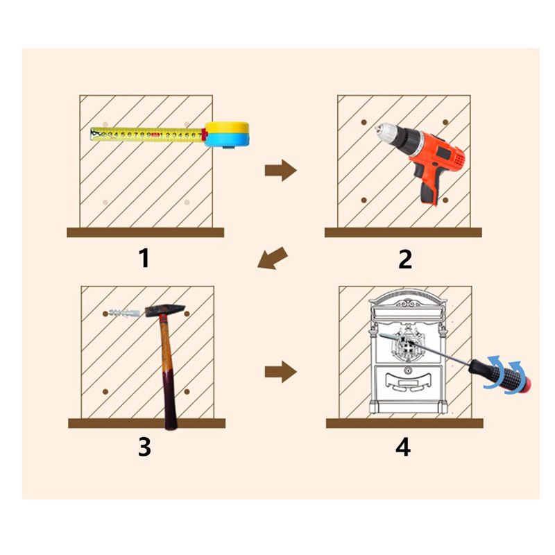 Почтовый Ящик Уличный Металлический С Замком