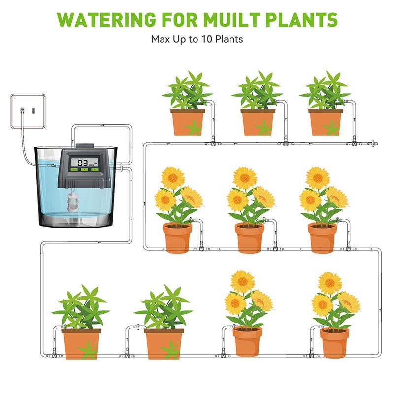 Капельный Полив Для Теплицы С Таймером / Комплект Капельного Полива