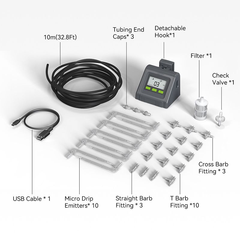 Капельный Полив Для Теплицы С Таймером / Комплект Капельного Полива
