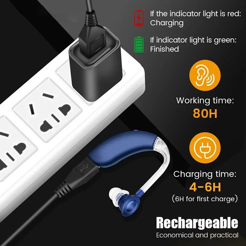 Слуховой Аппарат Для Пожилых С Зарядным Устройством