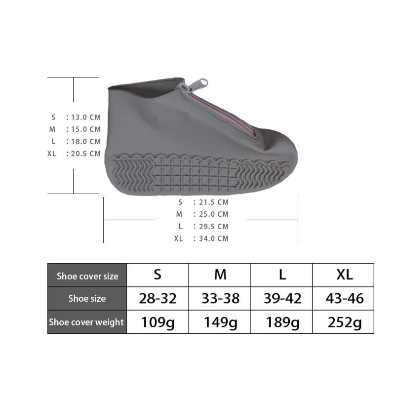 Галоши На Обувь Силиконовые XL