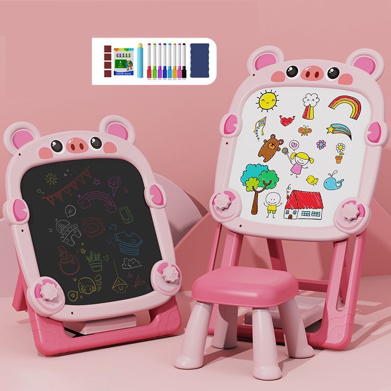 Мольберт Детский Двухсторонний С Набором