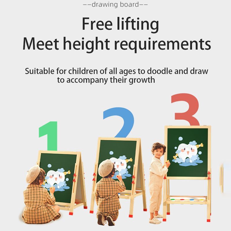 Мольберт Детский Двухсторонний С Набором