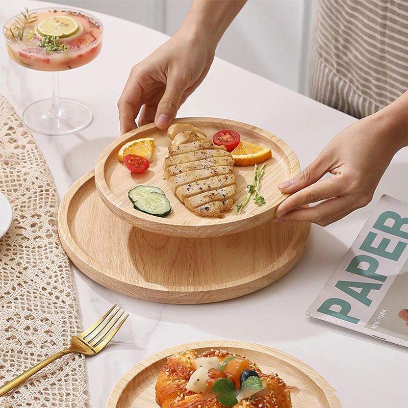 Поднос Деревянный Круглый