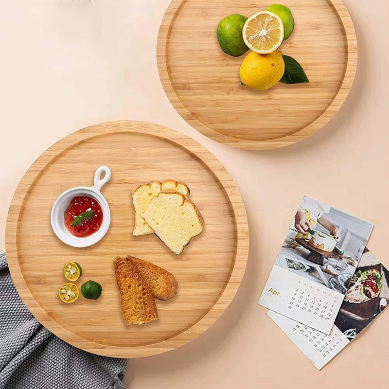 Поднос Деревянный Круглый