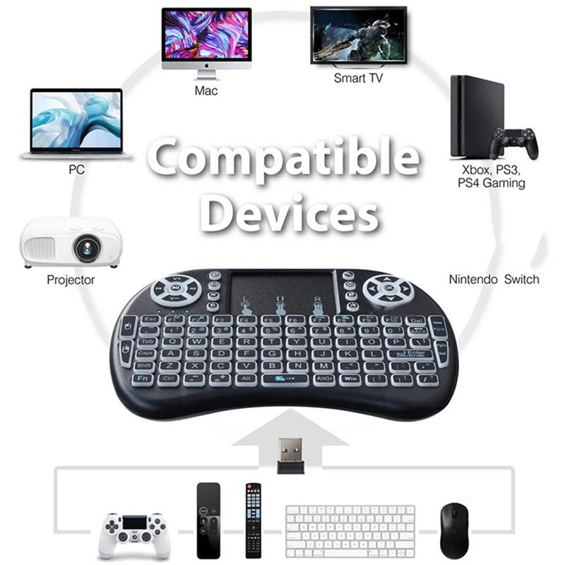 Клавиатура С Тачпадом Беспроводная