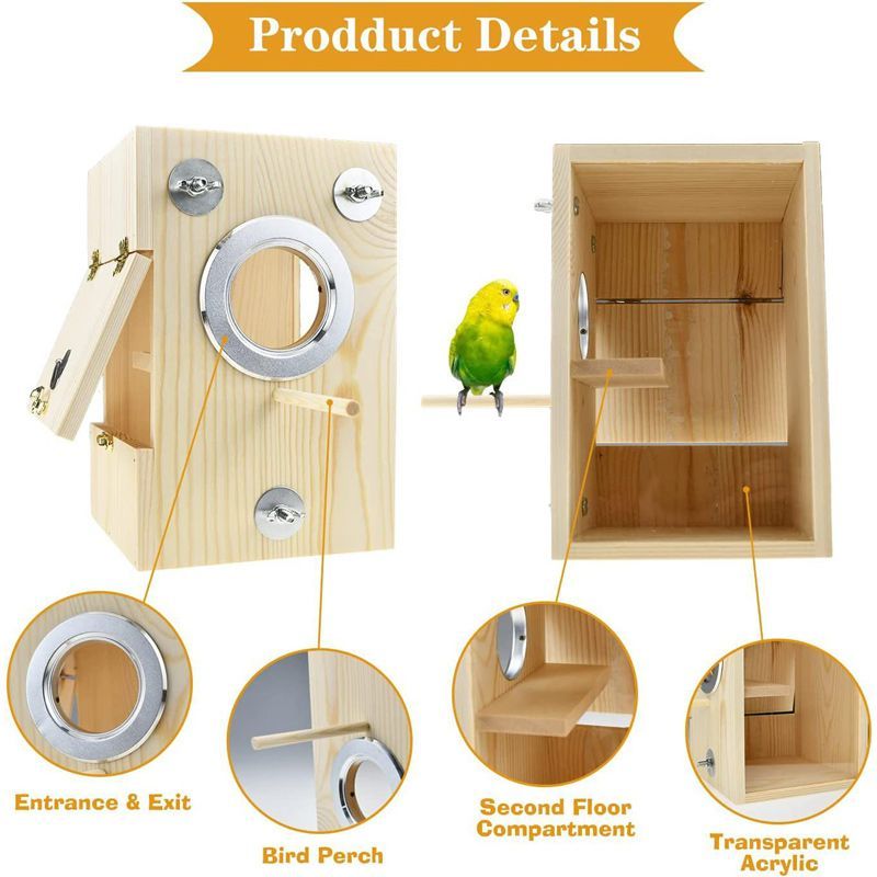 Гнездо Для Попугаев,20x20x27cm