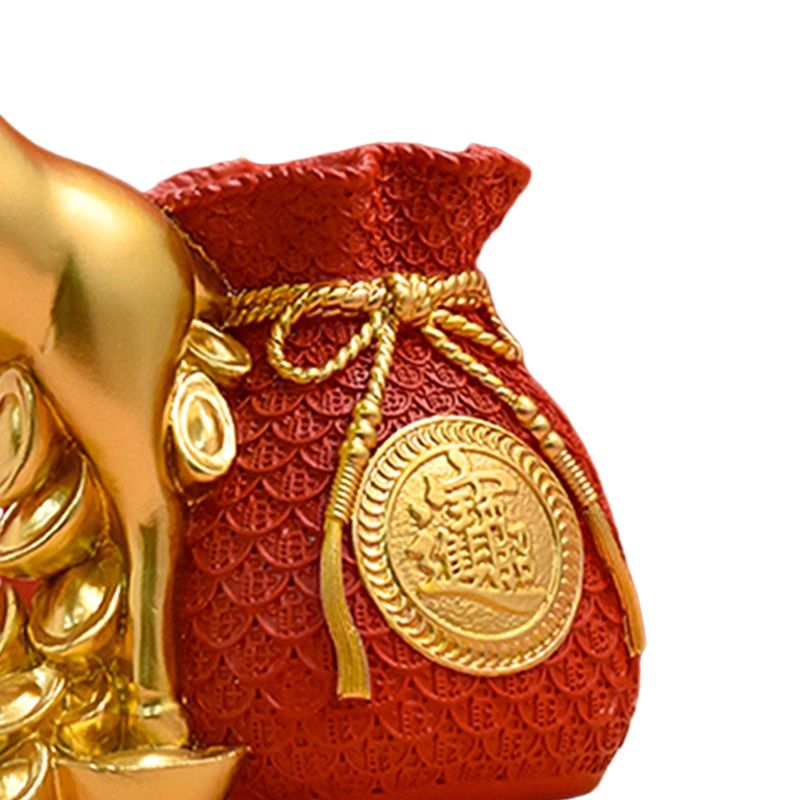 Ваза Олень Голова Золотой