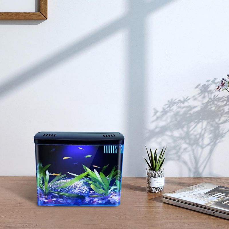 Аквариум Для Петушка С Фильтром И Подсветкой