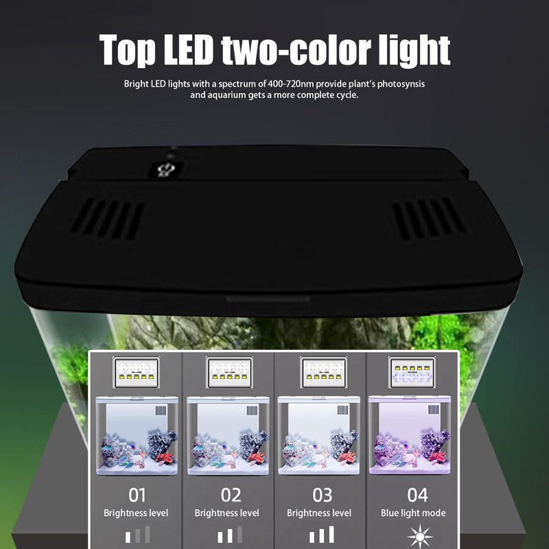 Аквариум Для Петушка С Фильтром И Подсветкой