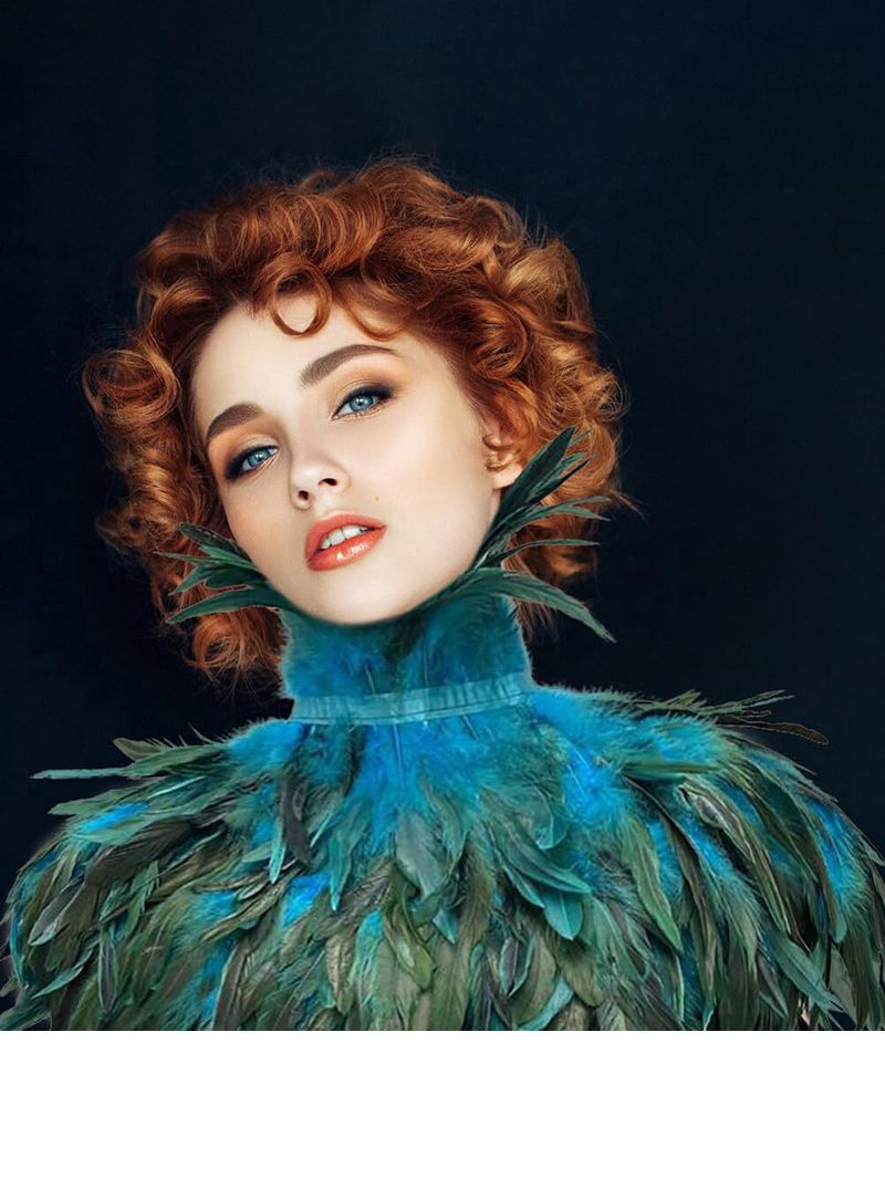 Накидка С Перьями