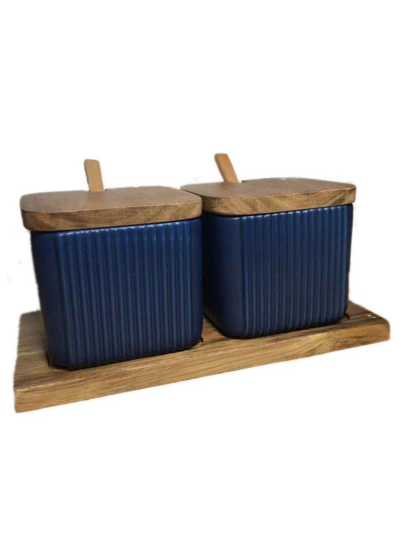 Набор Сахарница И Солонка На Подставке