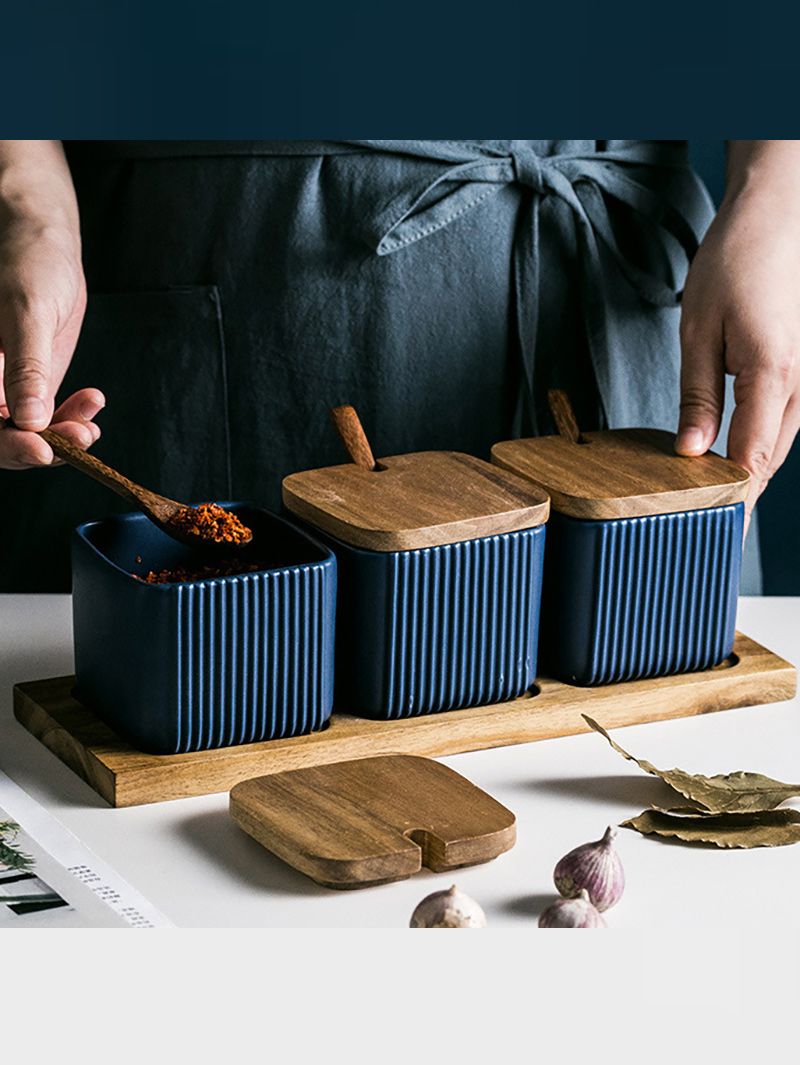 Набор Сахарница И Солонка На Подставке