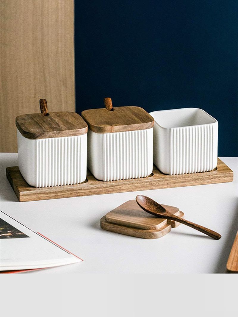 Набор Сахарница И Солонка На Подставке