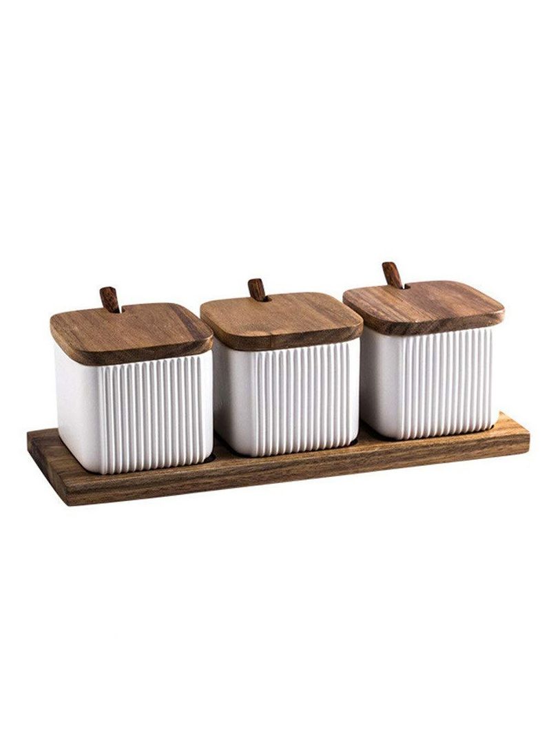 Набор Сахарница И Солонка На Подставке