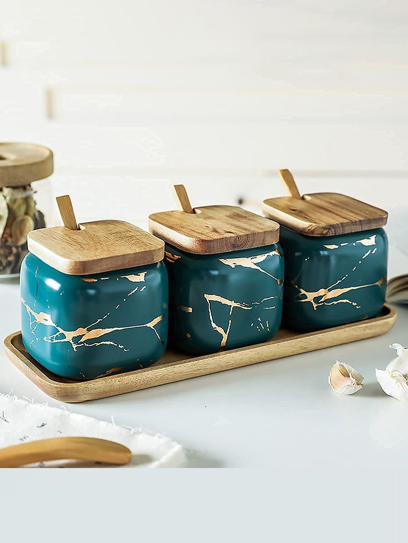 Набор Сахарница И Солонка На Подставке