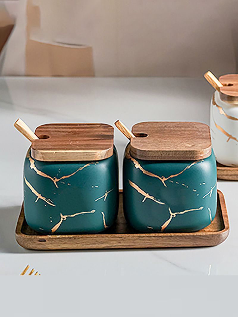 Набор Сахарница И Солонка На Подставке