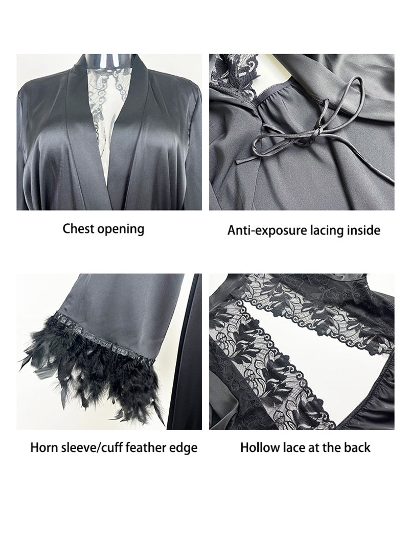 Пеньюар С Перьями