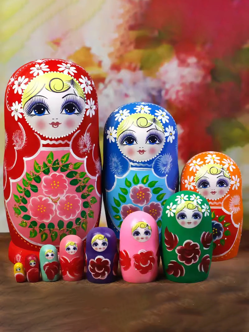 Матрешка Деревянная 10 Штук