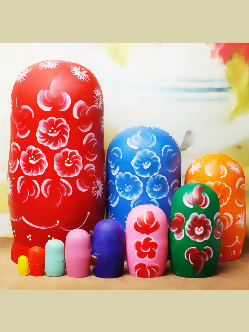 Матрешка Деревянная 10 Штук