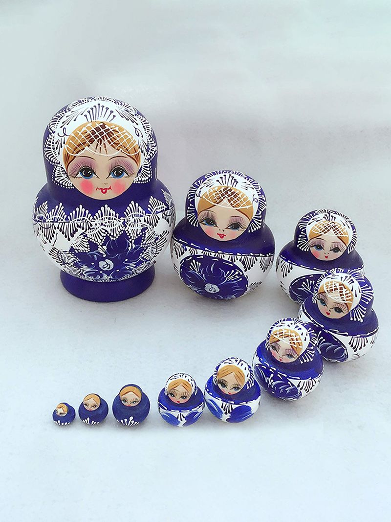 Матрешка Деревянная 10 Штук