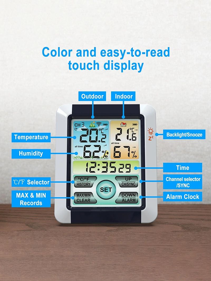 Метеостанция Домашняя С Выносным Датчиком