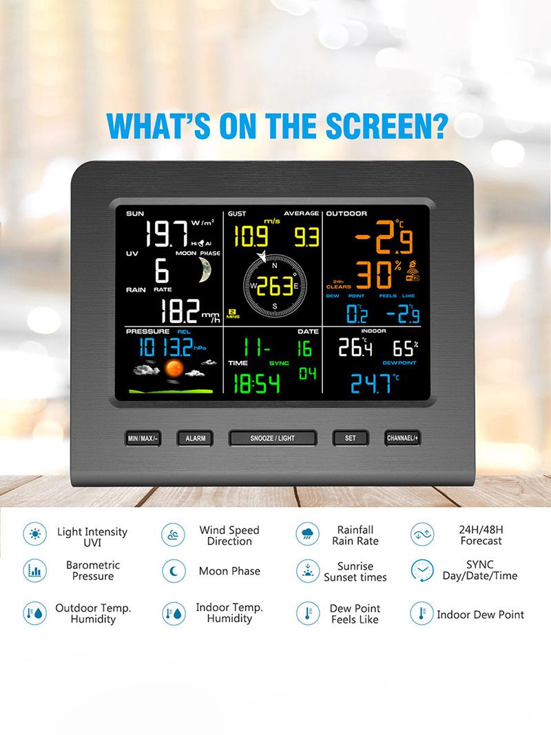 Метеостанция Домашняя С Выносным Датчиком