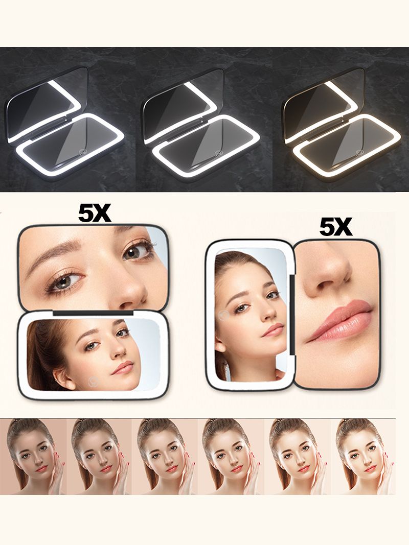 Карманное Зеркало С Подсветкой