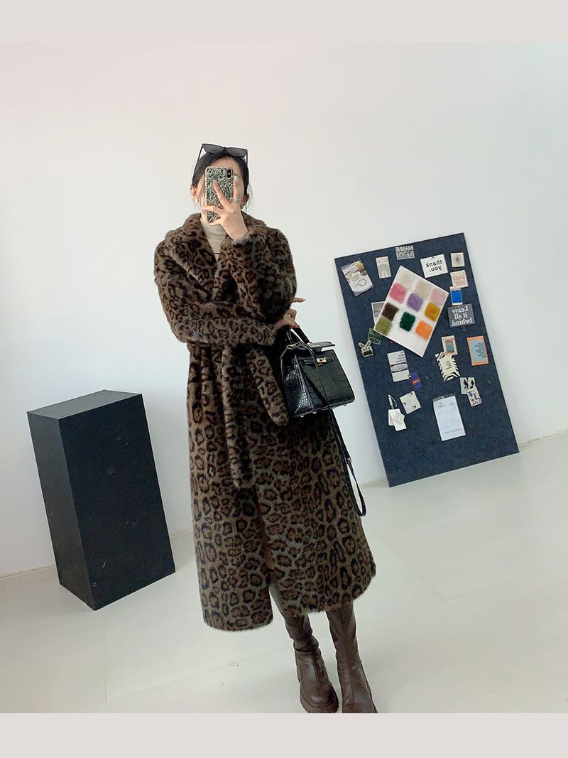 Пальто Леопардовое Женское